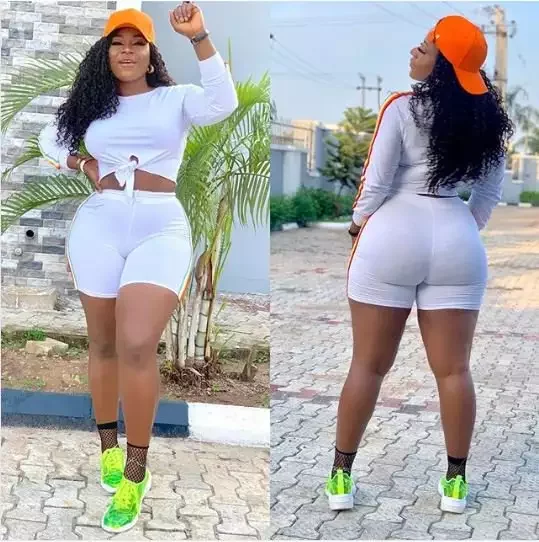 Ghana Vs Naija, Hajia Bintu goes head to head with Destiny Etiko for the battle of the biggest backside (photos)