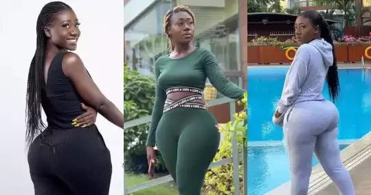 Ghana Vs Naija, Hajia Bintu goes head to head with Destiny Etiko for the battle of the biggest backside (photos)