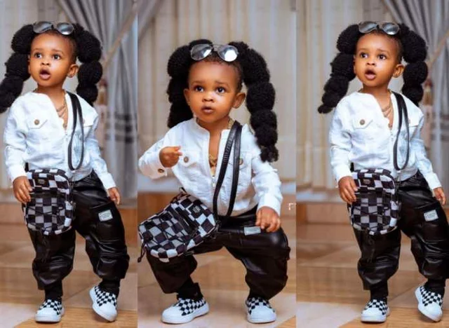 Simona Ama Strong, the Daughter of rapper strongman, is the most fashionable baby in Ghana currently (see photos)