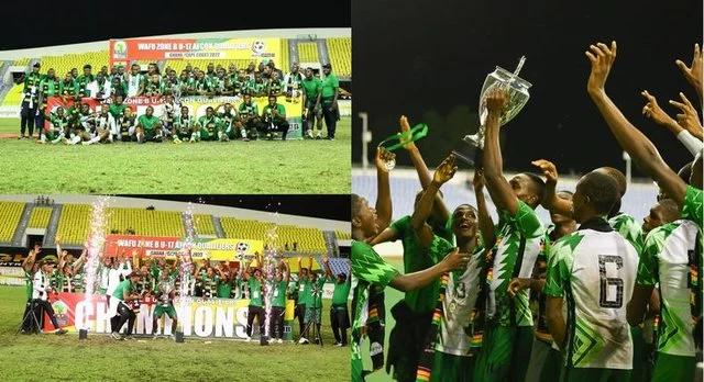 Golden Eaglets Celebrate Wafu U Triumph With Ghanaian Kente Dress