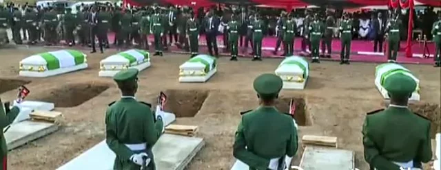 Tears Flow At Burial Of 17 Soldiers Killed In Delta; Watch How The Army ...